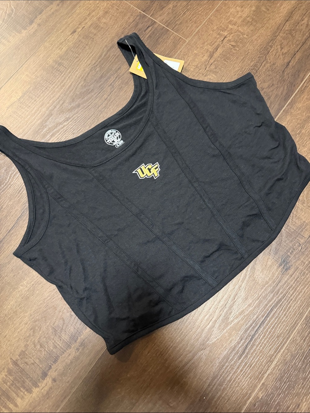 UCF Black Cropped Tank Top